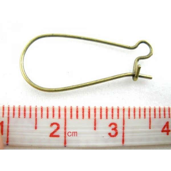 Suporte para brincos Dormeuse 24mm N°05 x 40 pares