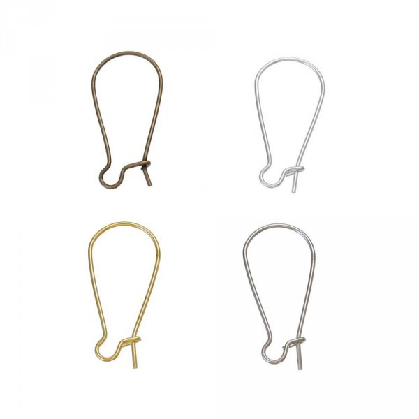 Suporte para brincos Dormeuse 24mm N&deg;06 Misto 100 Pares