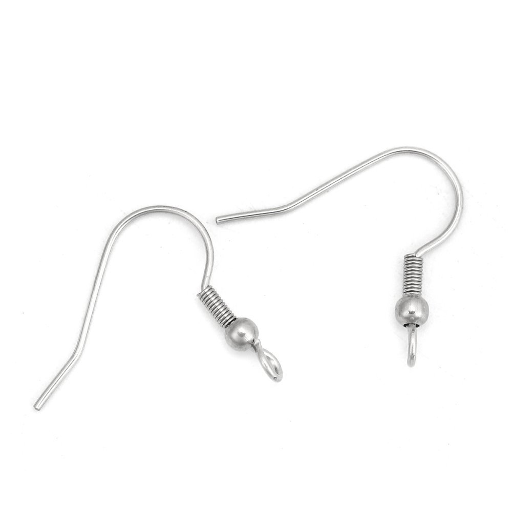 Suporte para brincos Gancho em aço inoxidável N°03 x 5 pares
