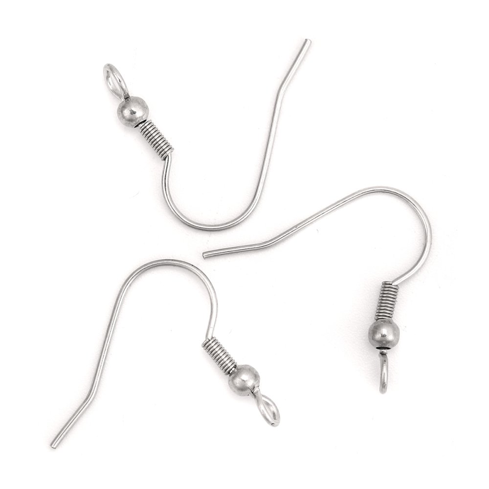 Suporte para brincos Gancho em aço inoxidável N°03 x 5 pares