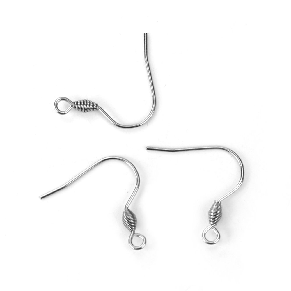 Suporte para brincos Gancho em aço inoxidável N°04 x 1 par