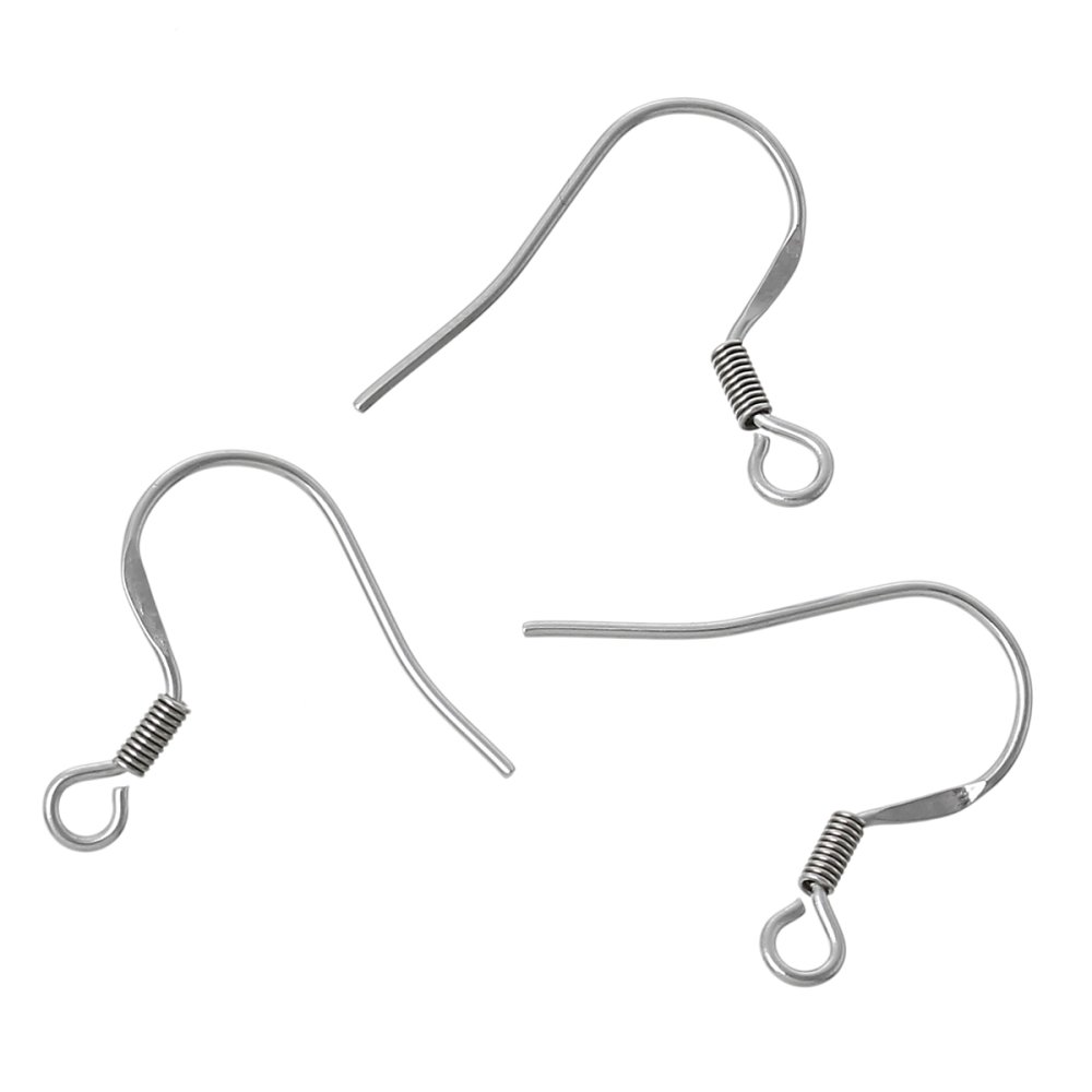 Suporte para brincos Gancho em aço inoxidável N°05 x 1 par