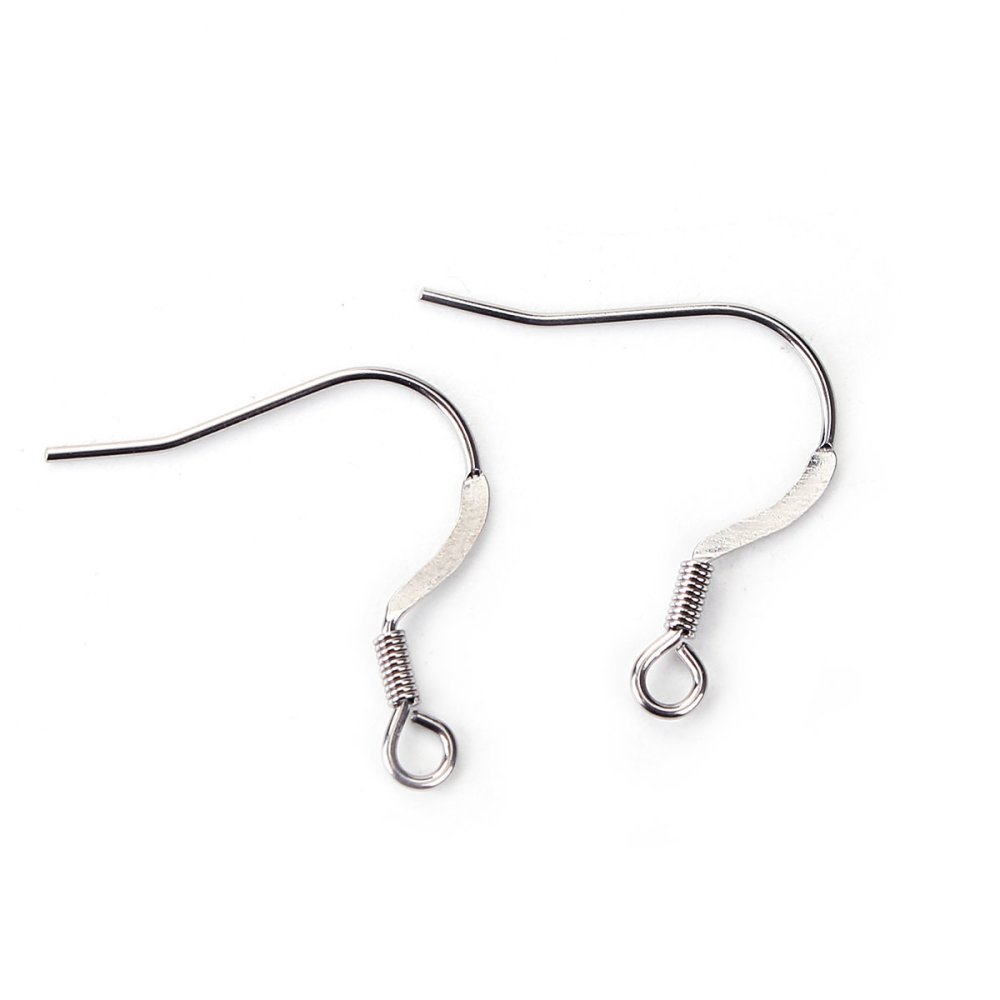 Suporte para brincos Gancho em aço inoxidável N°06 x 1 par