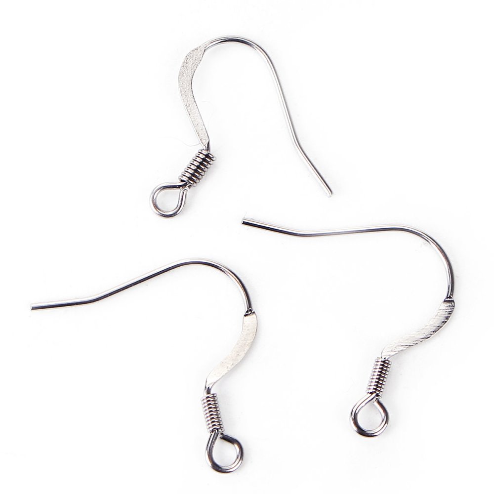 Suporte para brincos Gancho em aço inoxidável N°06 x 1 par