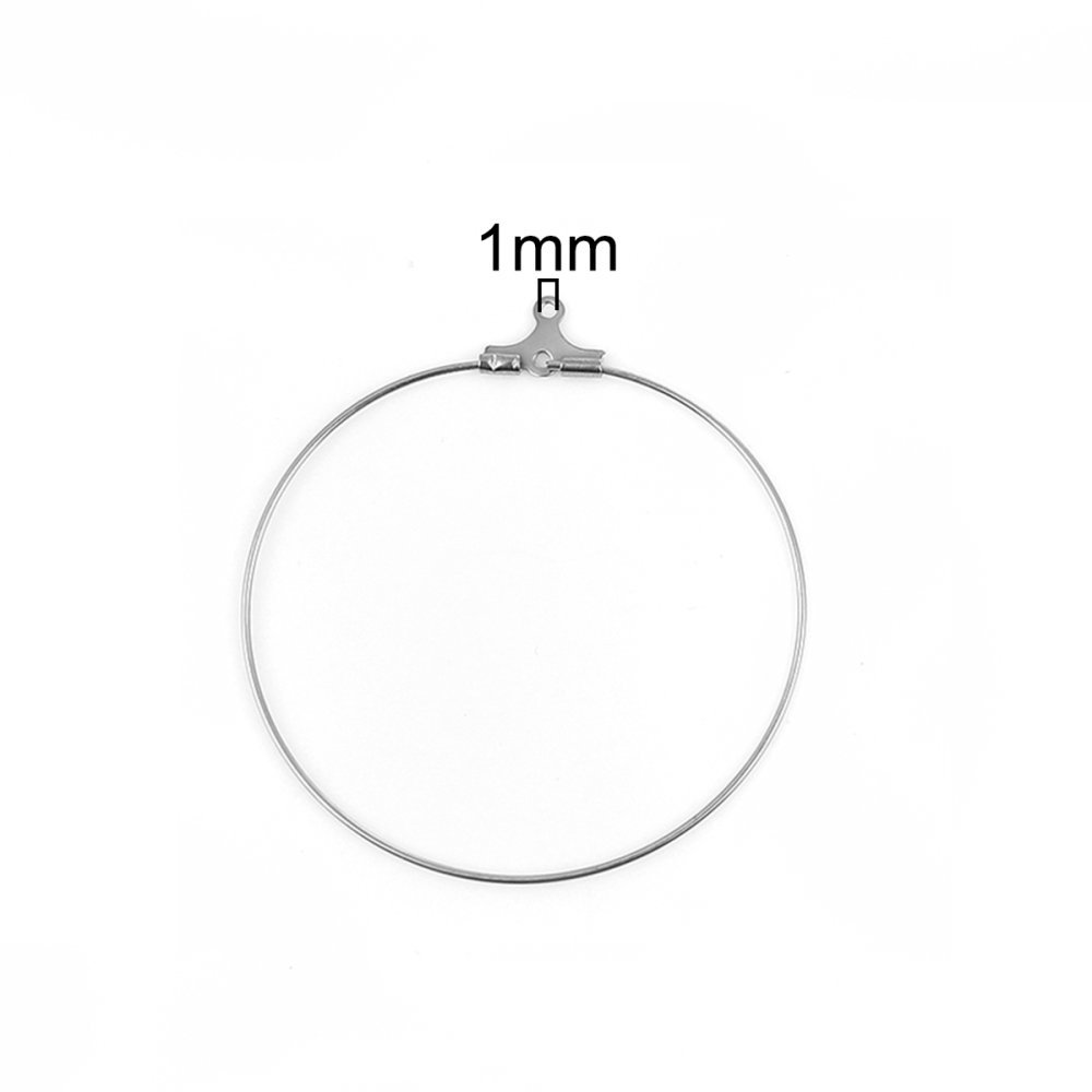 Suporte para brincos crioulo em aço inoxidável N°01 x 1 par