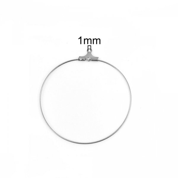 Suporte para brincos crioulo em a&ccedil;o inoxid&aacute;vel N&deg;01 x 1 par