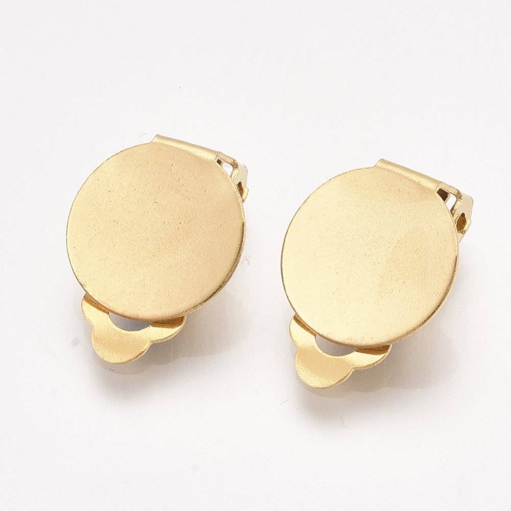 Suporte para brincos Clips Bandeja Aço inoxidável Ouro N°02