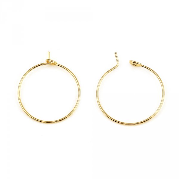 Porta-brincos crioulo folheado a ouro 18K N&deg;01-20 mm x 5 pares