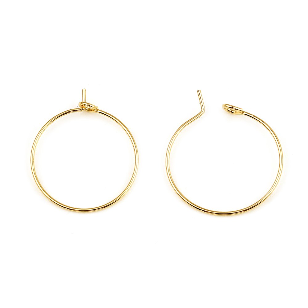 Porta brincos crioulo banhado a ouro 18K N°01-35 mm x 1 par