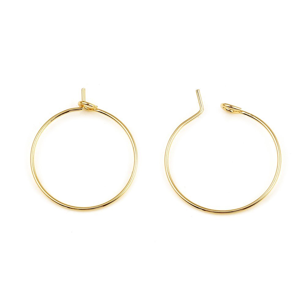 Porta brincos crioulo banhado a ouro 18K N°01-35 mm x 1 par