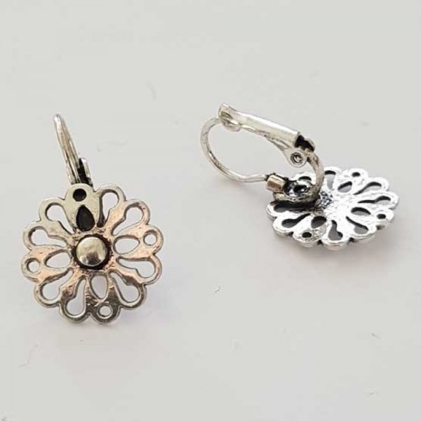 Suporte para brincos Dormeuse N&deg;108 x 1 par Prata