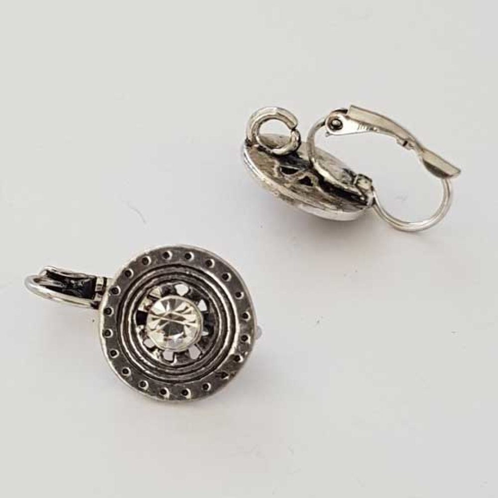 Suporte para brincos Dormeuse N°118 x 1 par Prata