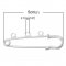 Porta-broches prateado 3 argolas 50x15 mm N°002-par1 