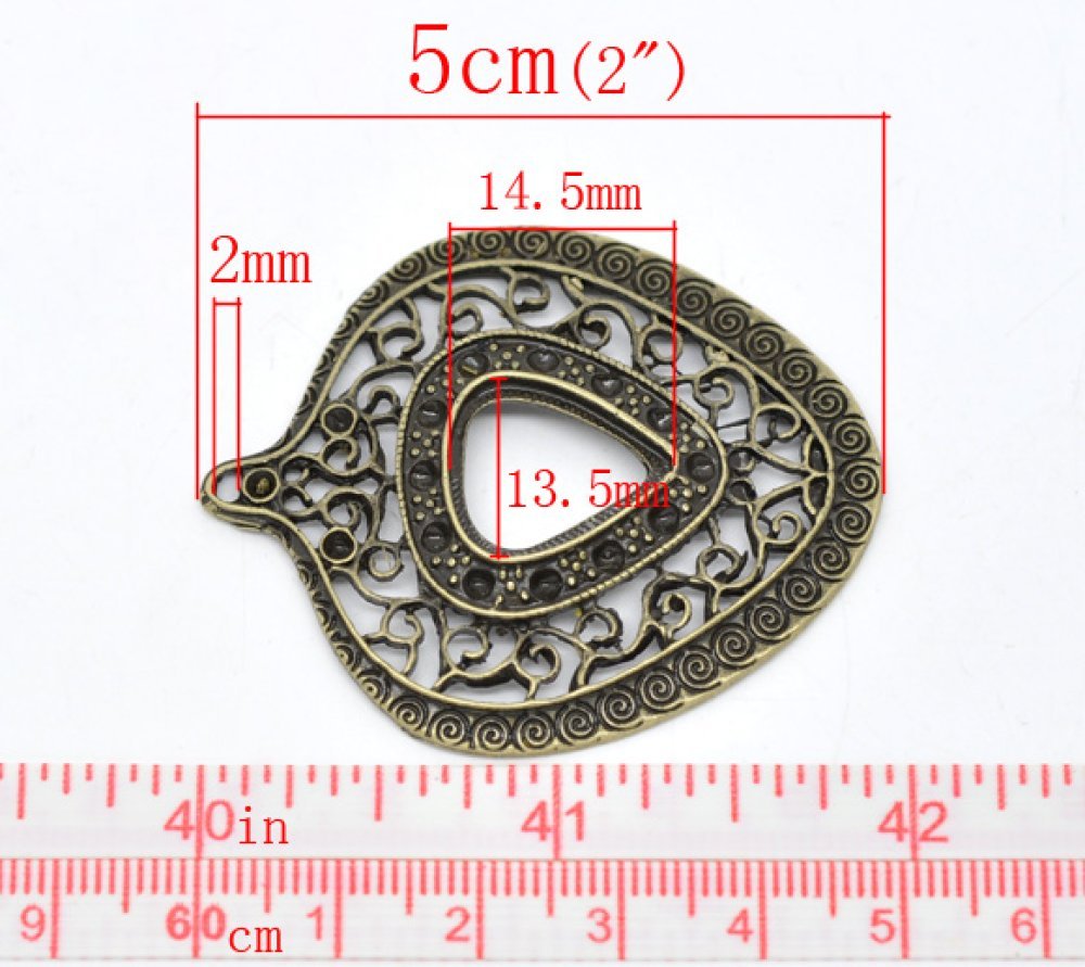 Suporte para cabochão N°03 Bronze