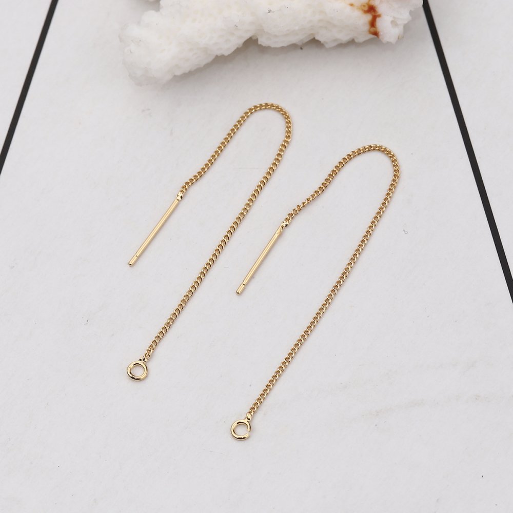 Suporte para brincos N°27 Corrente banhada a ouro