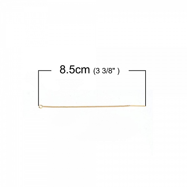 Suporte para brincos N&deg;27 Corrente banhada a ouro