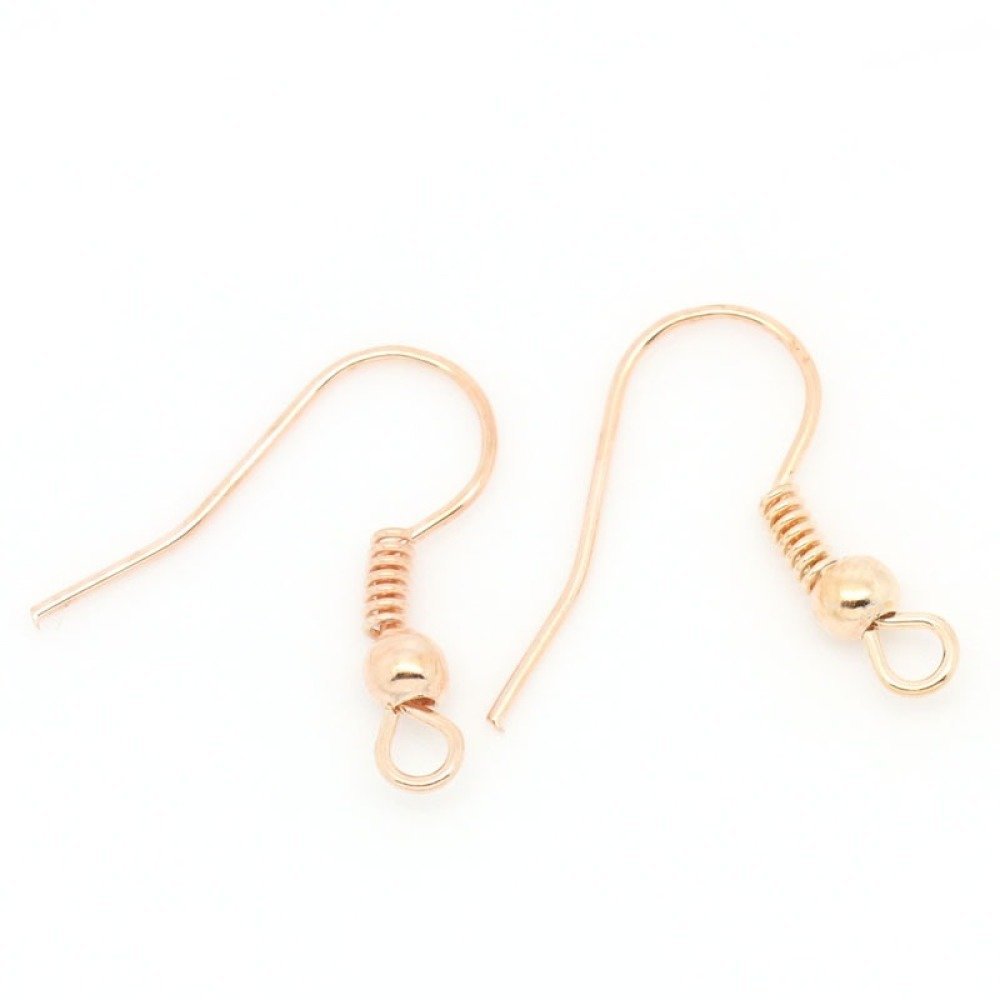 Suporte para brincos N°15 Gancho dourado x 5 pares.