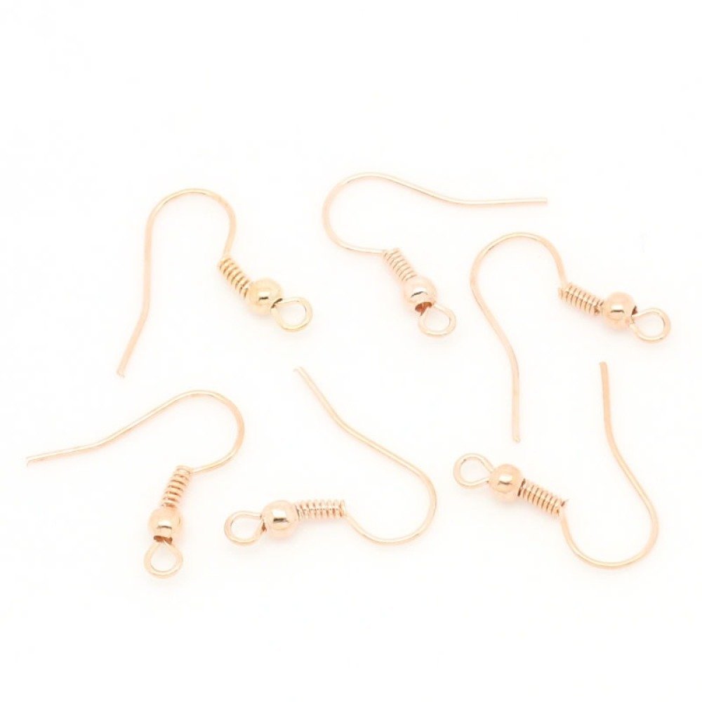 Suporte para brincos N°15 Gancho dourado x 5 pares.