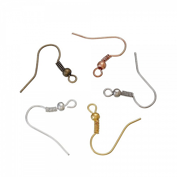 Suporte para brincos Gancho N&deg;23 Misto x 125 pares.