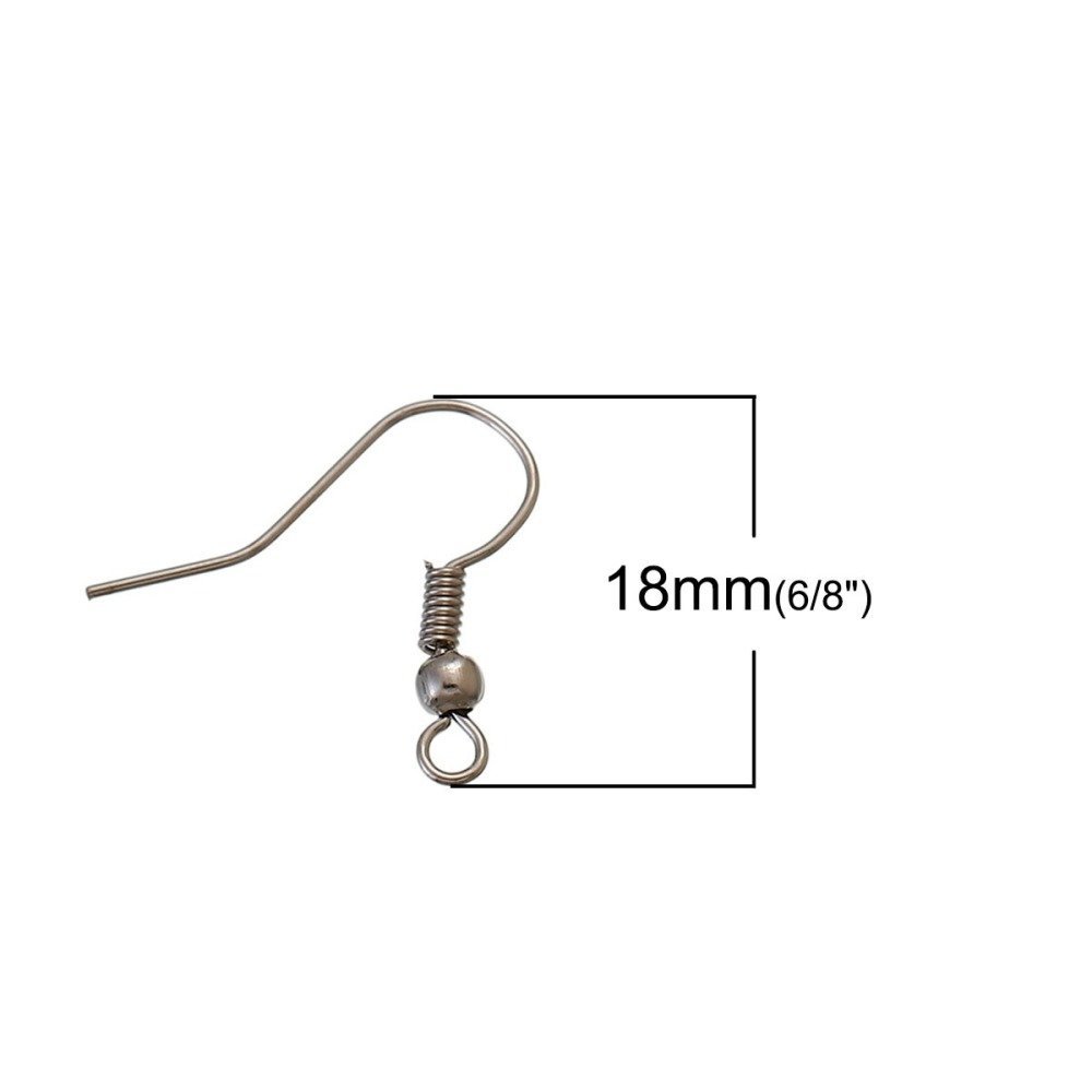 Suporte para brincos Gancho N°23 Misto x 125 pares.