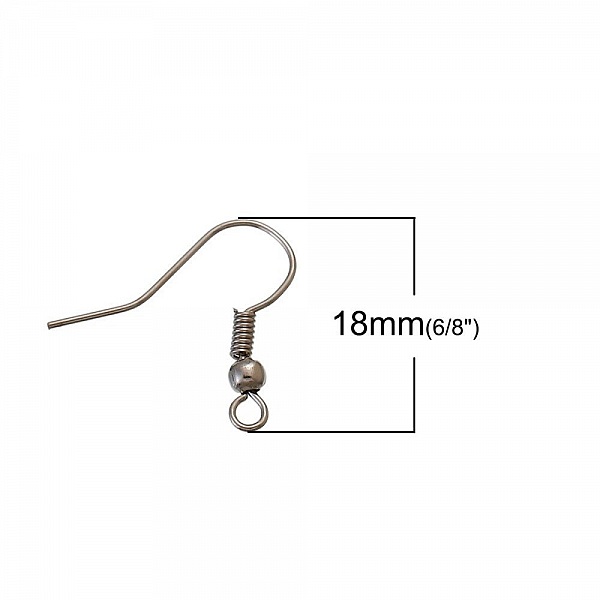 Suporte para brincos Gancho N&deg;23 Misto x 125 pares.