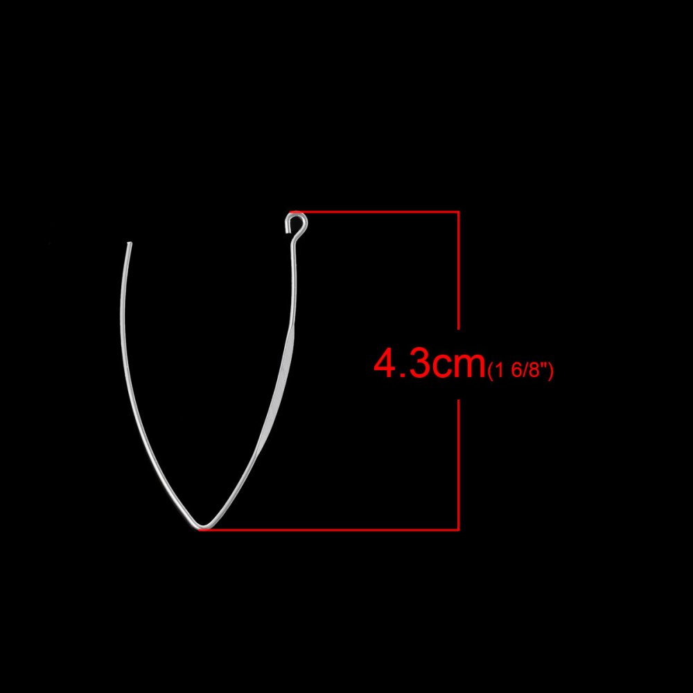 Suporte para brincos estilo Furcula Prata N°01 x 5 pares