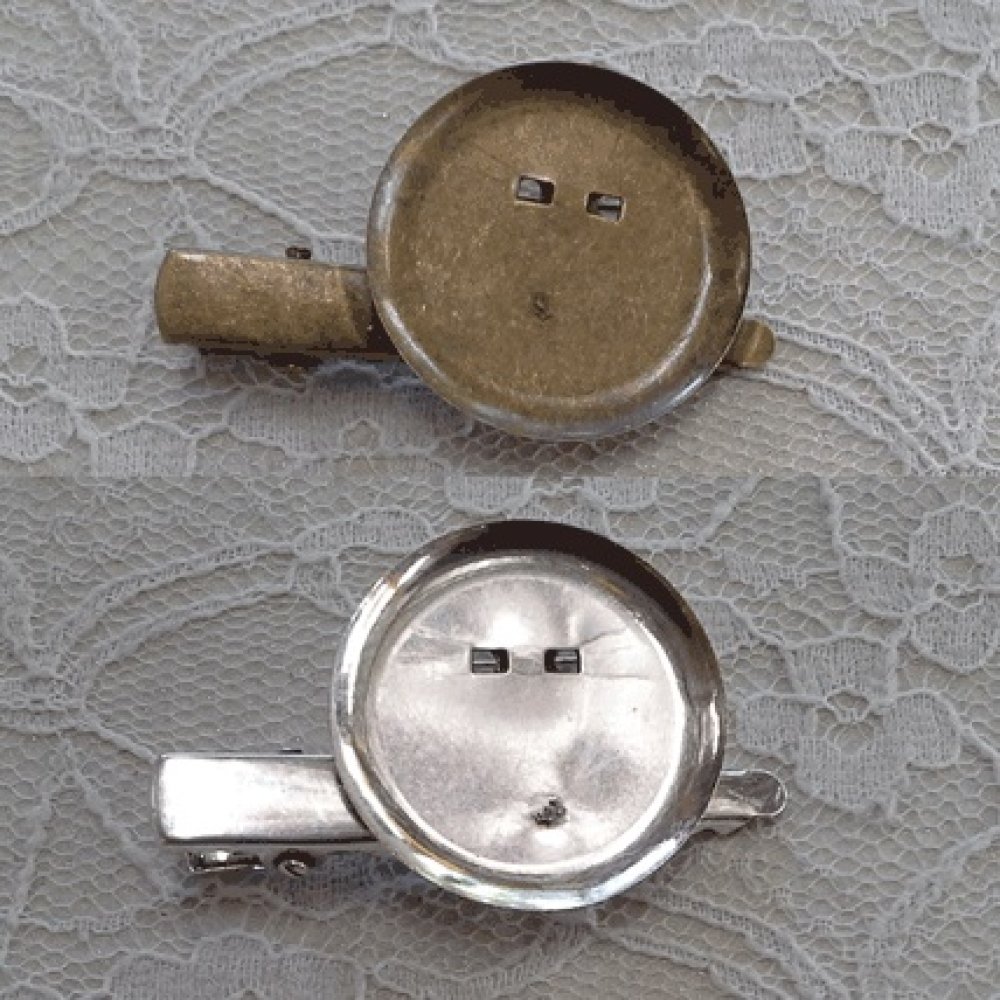 Porta-pinos - Cor prata 45 mm x 8 mm.