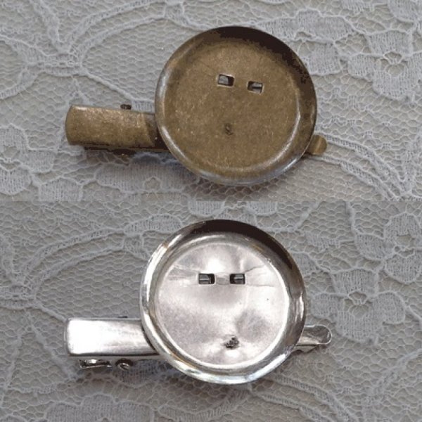 Porta-pinos - Cor prata 45 mm x 8 mm.