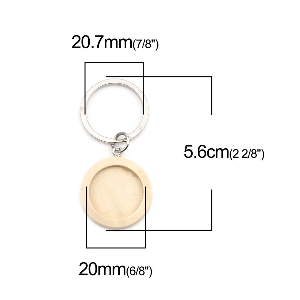 Suporte para porta-chaves 20 mm Madeira N°01