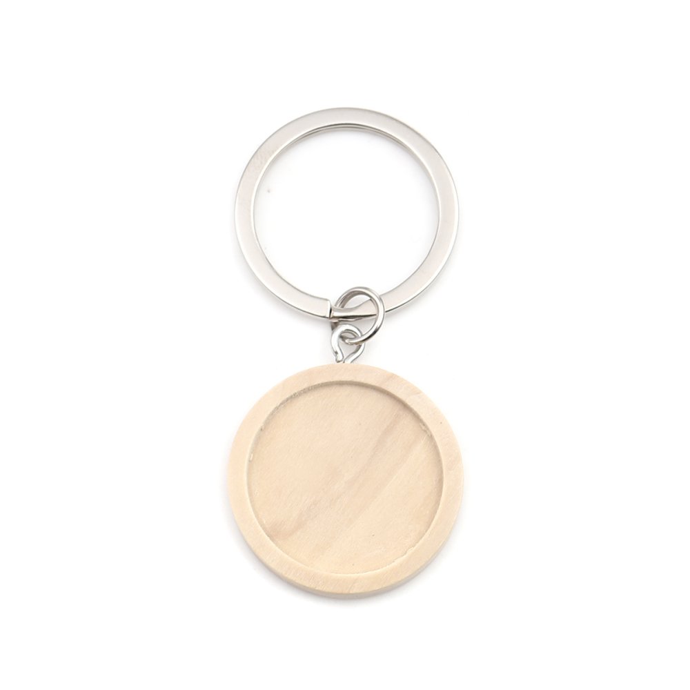 Suporte para porta-chaves 25 mm Madeira N°01