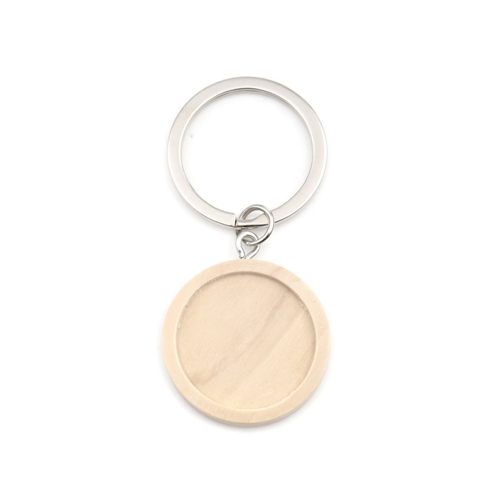 Suporte para porta-chaves 25 mm Madeira N°01