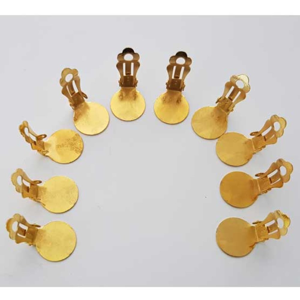 Suporte para brincos Clips Bandeja N°01 2nd Choice x 5 pares Ouro