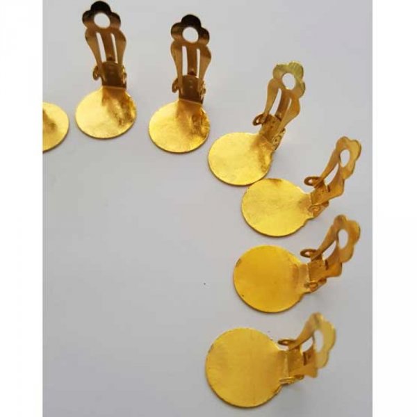 Suporte para brincos Clips Bandeja N&deg;01 2nd Choice x 5 pares Ouro