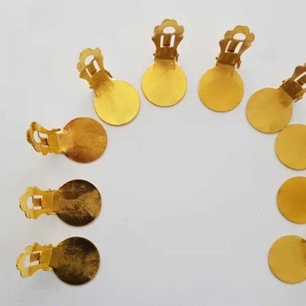 Suporte para brincos Clips Bandeja N&deg;01 2nd Choice x 20 pares Ouro