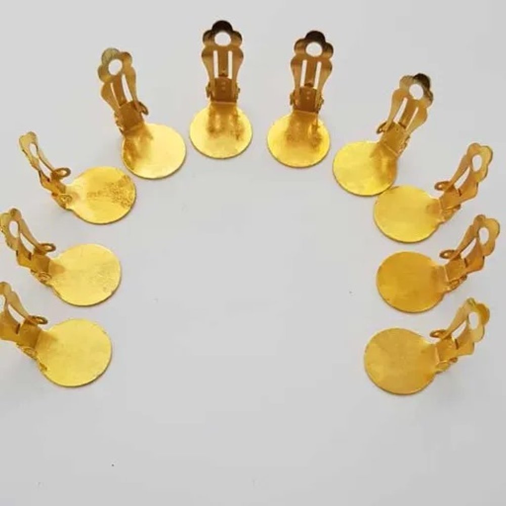 Suporte para brincos Clips Bandeja N°01 2nd Choice x 20 pares Ouro