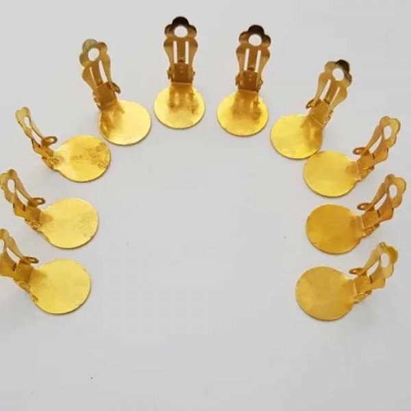 Suporte para brincos Clips Bandeja N&deg;01 2nd Choice x 20 pares Ouro