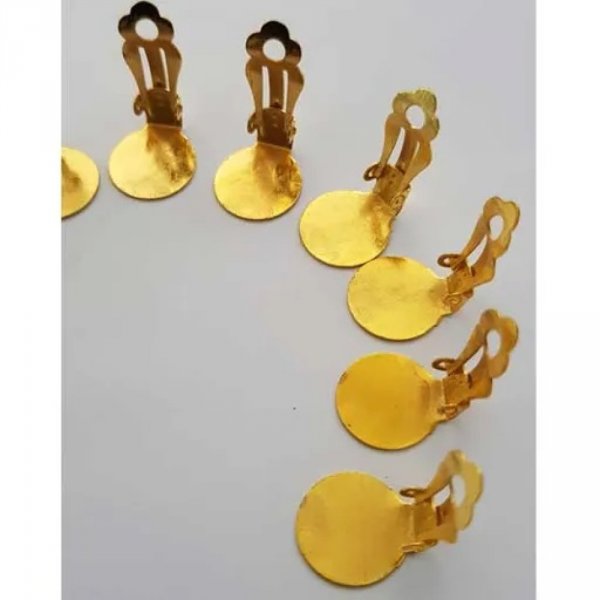 Suporte para brincos Clips Bandeja N&deg;01 2nd Choice x 20 pares Ouro