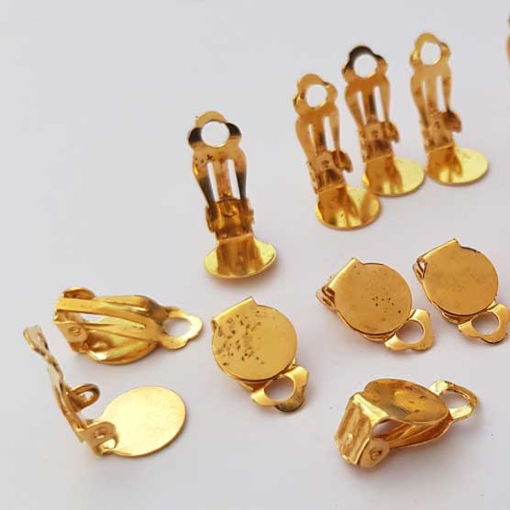 Suporte para brincos Clips Bandeja N°04 2nd Choice x 10 pares Ouro