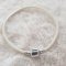 Pulseira de clipe europeia Plain 01 DE 15 A 23 CM Marfim
