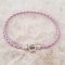 Pulseira europeia de clipe entrançado simples 02 DE 15 A 23 CM roxo prateado