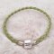 Pulseira europeia de clipe entrançado simples 02 DE 15 A 23 CM Verde