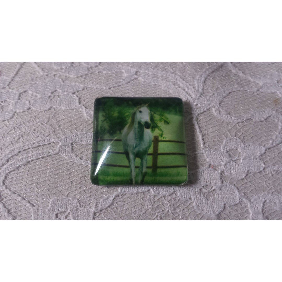 cabochão de vidro quadrado 30mm 026 