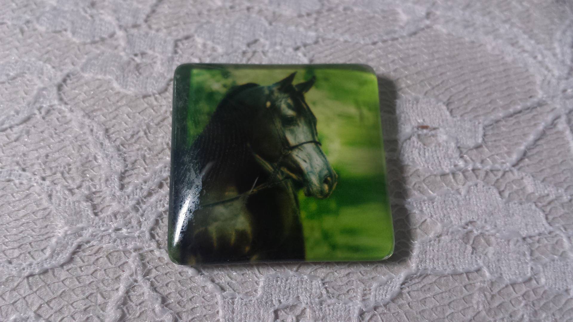 Cabochão de vidro quadrado 30mm 023 