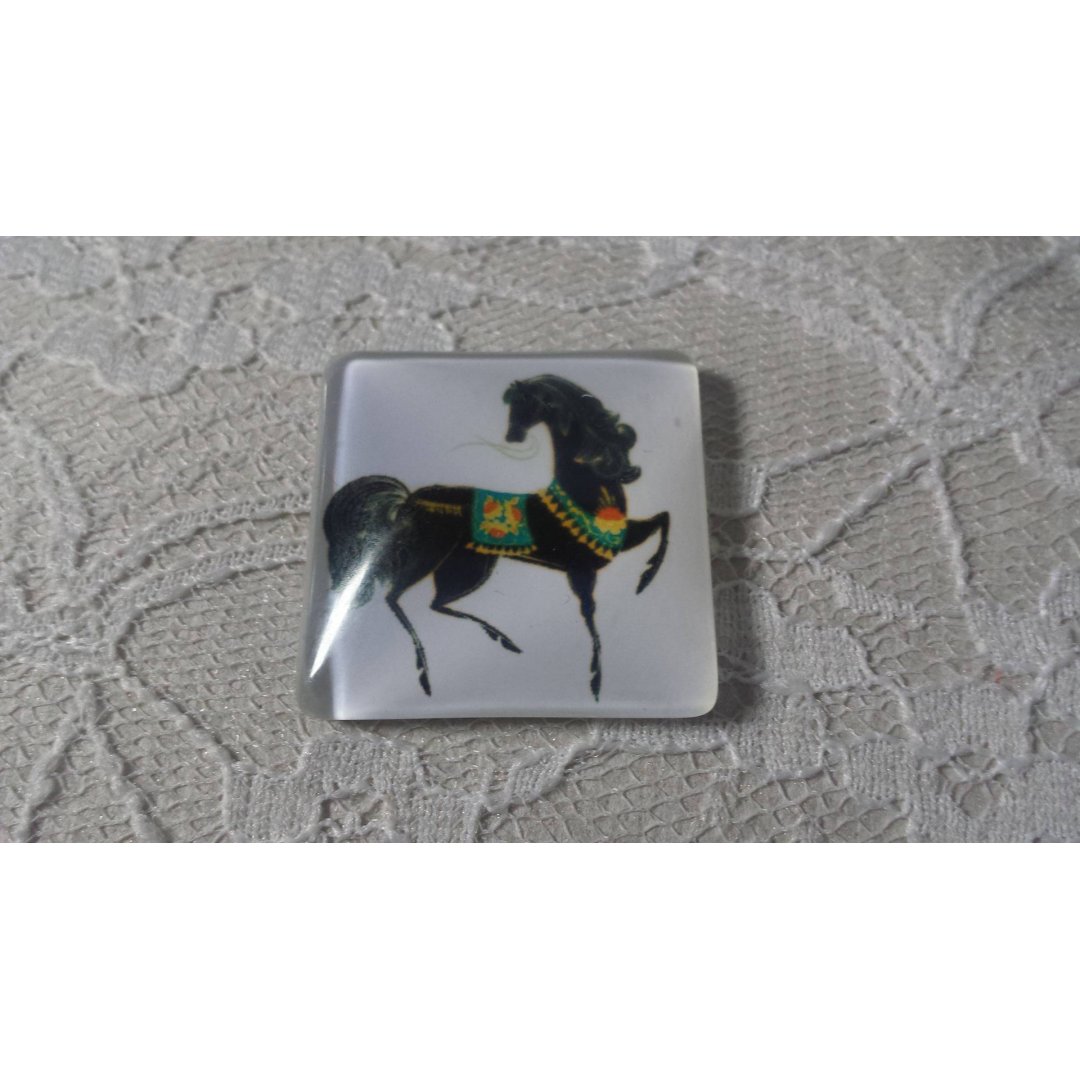 cabochão de vidro quadrado 30mm 016 