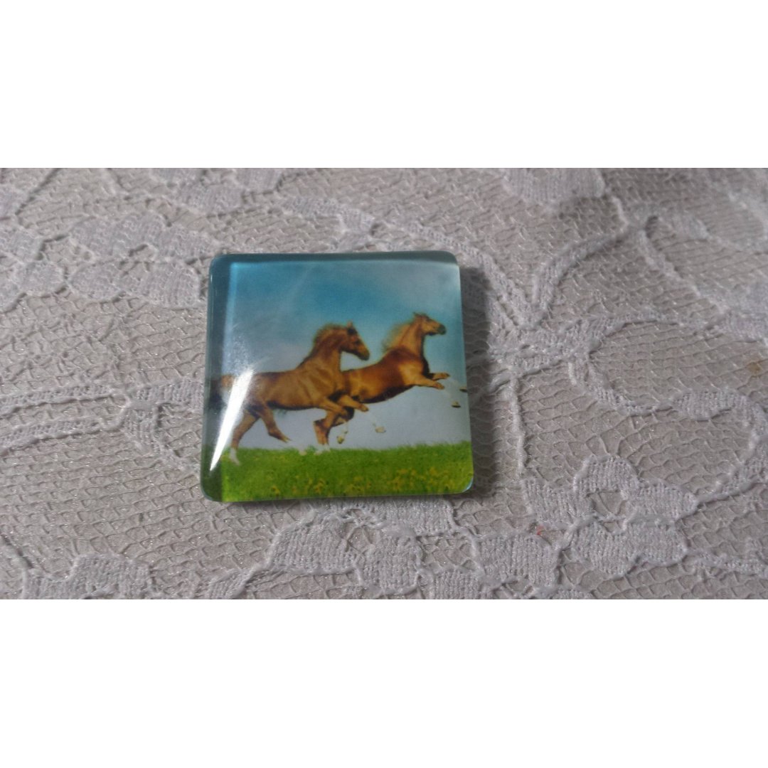 cabochão de vidro quadrado 30mm 014 