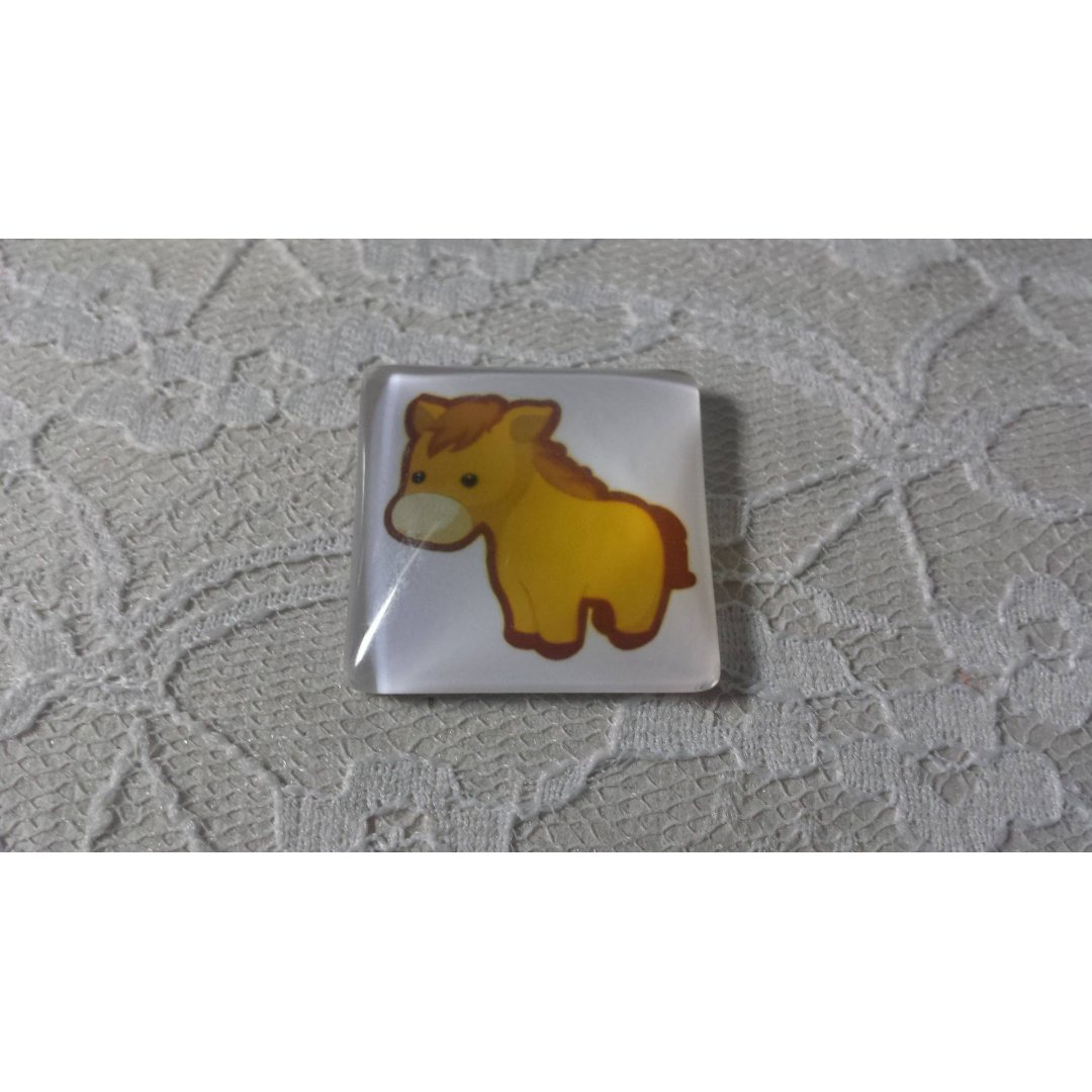 cabochão de vidro quadrado 30mm 012 