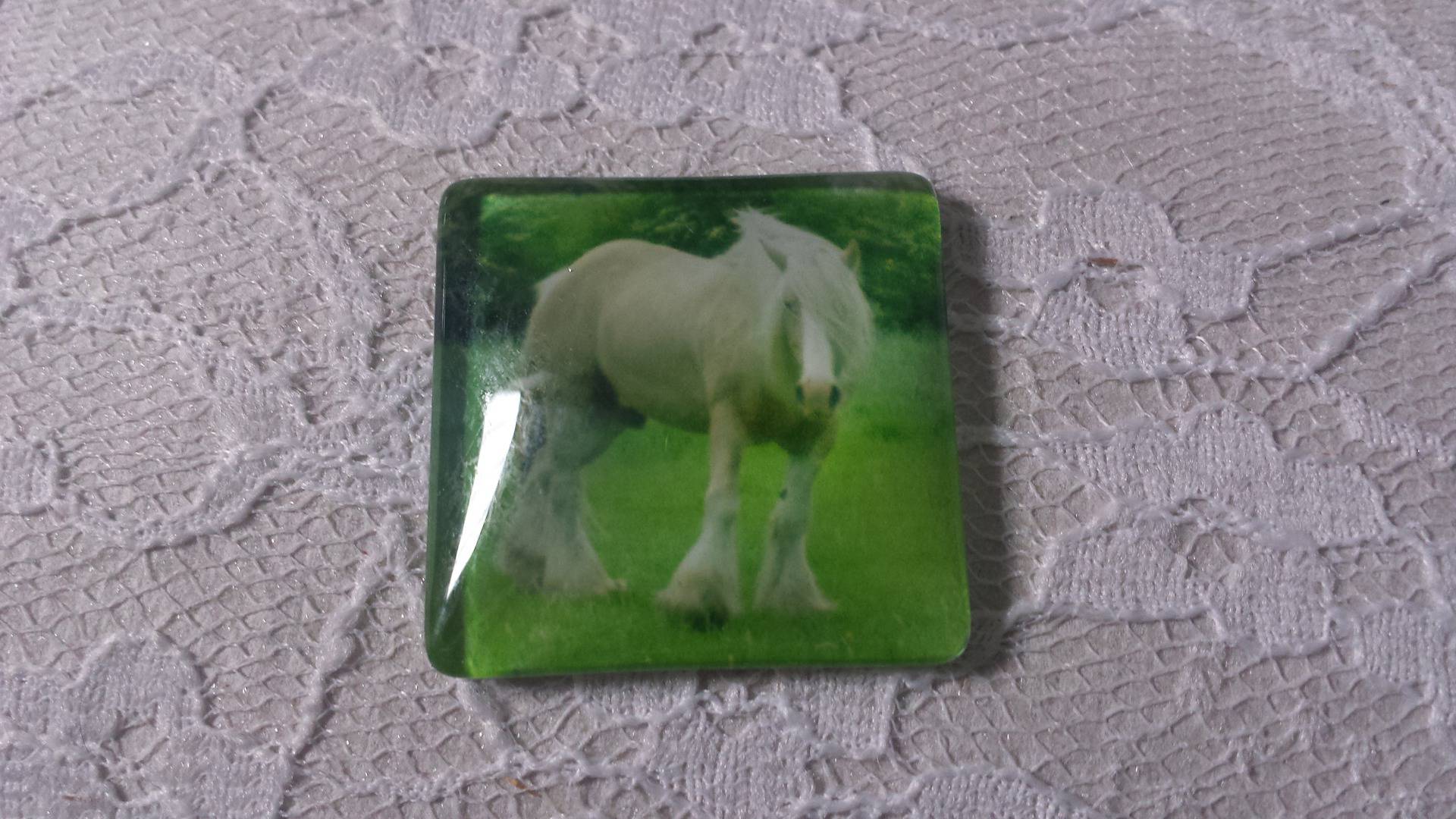 Cabochão de vidro quadrado 30mm 010 
