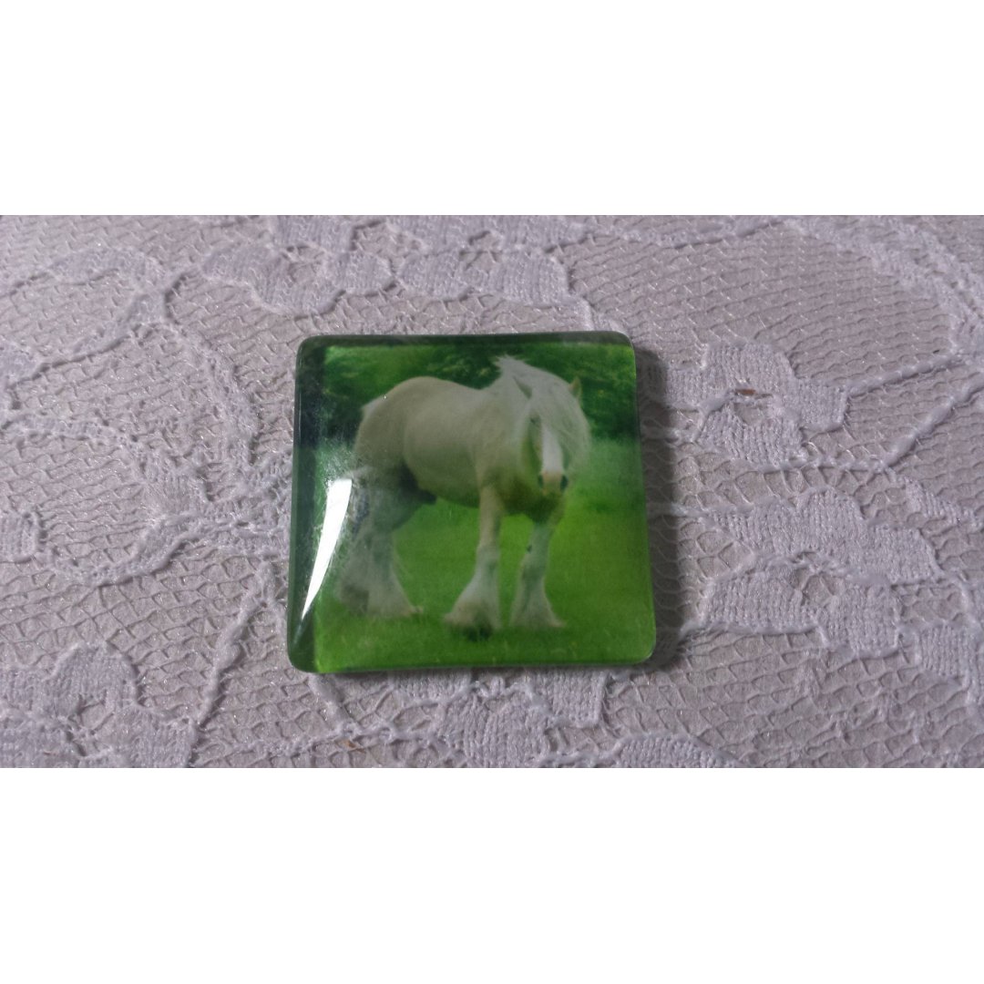 Cabochão de vidro quadrado 30mm 010 