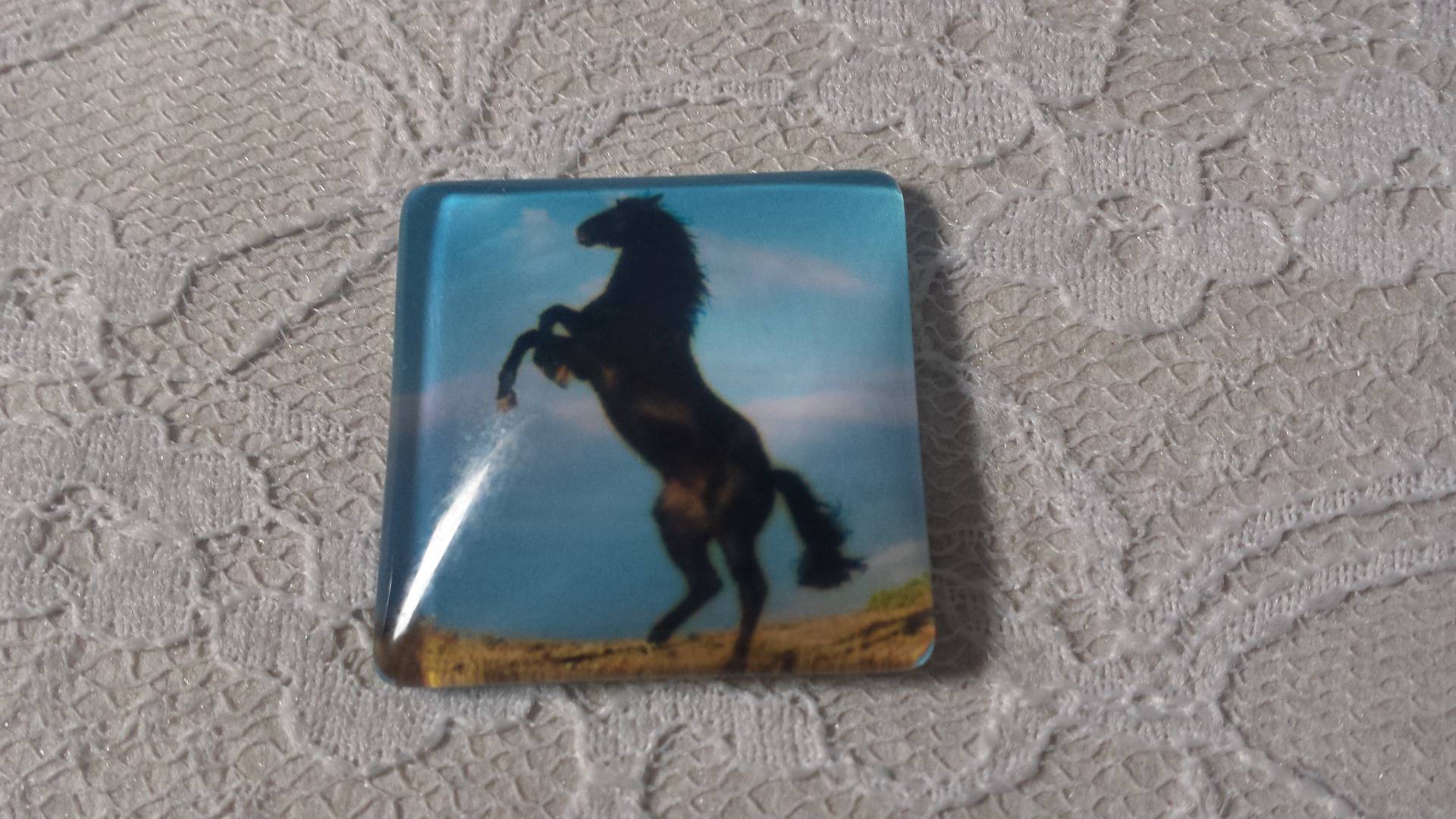 Cabochão de vidro quadrado 30mm 003 