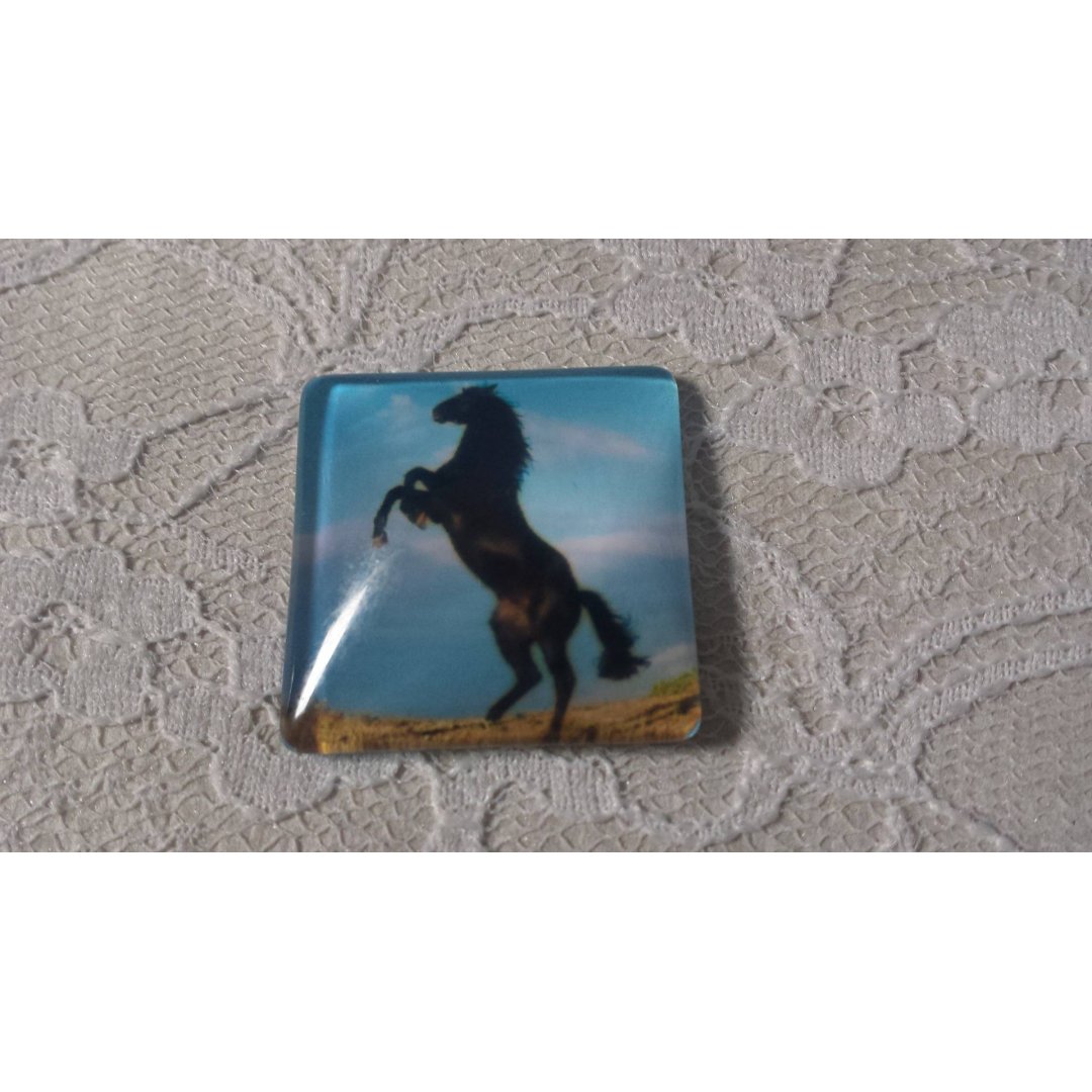Cabochão de vidro quadrado 30mm 003 
